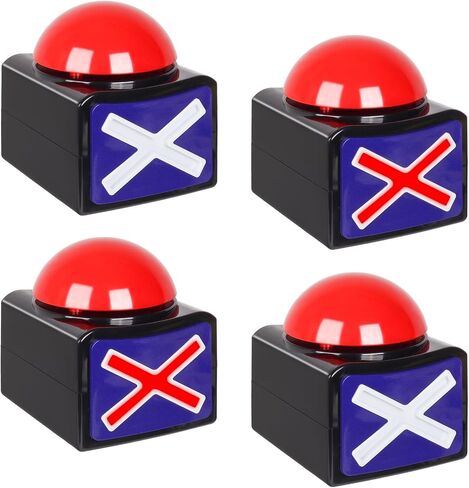 Buzzers for Trivia Games with Lights and Sound 2PCS Game Show Buzzers for Teacher Party Game Must Haves (2 PCS) in Saudi Arabia