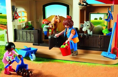 Playmobil 6927 Country Pony Farm with 2 Pony Stalls and Storage Loft in Saudi Arabia