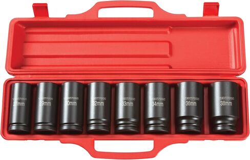 TEKTON 3/4 Inch Drive Deep 6-Point Impact Socket Set, 22-Piece (7/8-2 in.) | 48995 in Kuwait