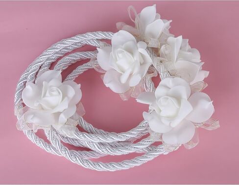 fenghuangwu White Wedding Lasso Rope Traditional Lazo Cord Tradicional Bridal Gift Catholicism Unity Wedding Ceremony Cord -63 inch in Saudi Arabia