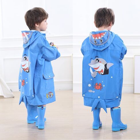 Kids Raincoats Waterproof Rain Jacket Cartoon Children Toddler Rain Wear Hooded Rain Poncho Reusable Rainwear in Saudi Arabia