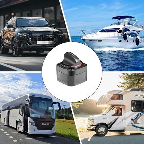 مفتاح بطارية الارتداد BS2، 250A DC 12V-48V On-Off 2-Position، مفتاح رئيسي للبطارية شديدة التحمل، عازل البطارية، مفتاح قطع الطاقة للمركبات الترفيهية والشاحنات والمقطورة والبحرية والقارب، مع أجهزة التثبيت in Saudi Arabia