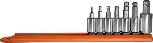 Mayhew Tools 16006 مجموعة محركات مزدوجة منخفضة المستوى مطلية بالتيتانيوم، مربعة ثلاثية، 8 قطع in Kuwait
