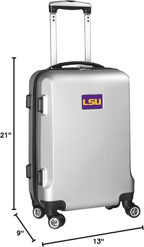 NCAA LSU Tigers حقيبة حمل الأمتعة الصلبة، فضي in Saudi Arabia