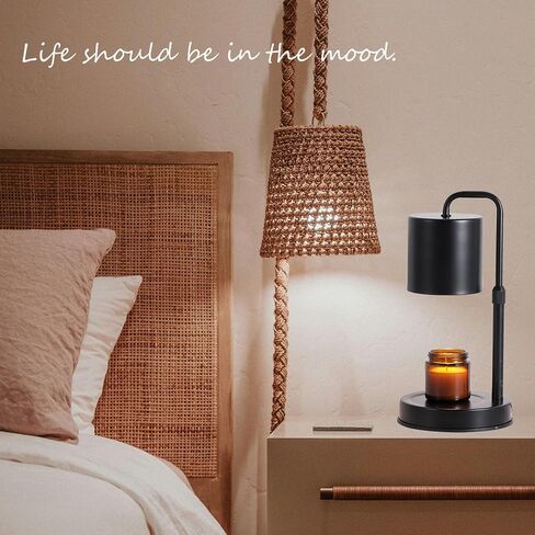 Candle Warmer Lamp with Timer, Dimmable Electric Candle Lamp Warmer for Jar Candles, Wax Melt Warmer Lamp for Scented Wax with 2 Bulbs, Candle Warming Lamp for Bedroom, Home Decor, Gifts in Saudi Arabia