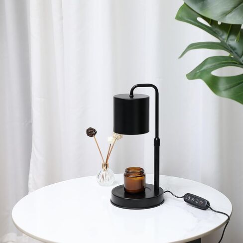 Candle Warmer Lamp with Timer, Dimmable Electric Candle Lamp Warmer for Jar Candles, Wax Melt Warmer Lamp for Scented Wax with 2 Bulbs, Candle Warming Lamp for Bedroom, Home Decor, Gifts in Saudi Arabia