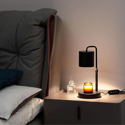 Candle Warmer Lamp with Timer, Dimmable Electric Candle Lamp Warmer for Jar Candles, Wax Melt Warmer Lamp for Scented Wax with 2 Bulbs, Candle Warming Lamp for Bedroom, Home Decor, Gifts in Saudi Arabia