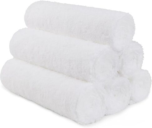 HOMEXCEL White Gym Towels 6 Pack, Highly Absorbent Microfiber Sweat Towel, Multipurpose Sport & Workout Towels for Gym, Exercise, Fitness, Camping, Super Soft Spa Towels Hotel Towels, 15 x 25 inches in Saudi Arabia