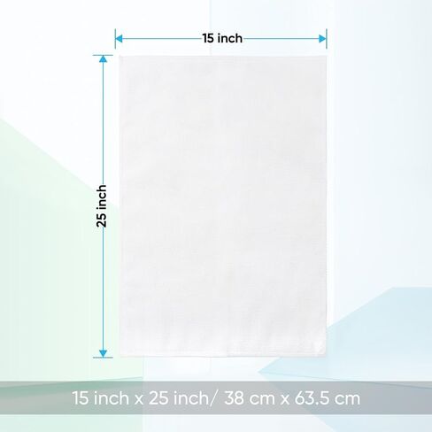 HOMEXCEL White Gym Towels 6 Pack, Highly Absorbent Microfiber Sweat Towel, Multipurpose Sport & Workout Towels for Gym, Exercise, Fitness, Camping, Super Soft Spa Towels Hotel Towels, 15 x 25 inches in Saudi Arabia