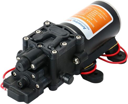 Amarine Made 12 فولت مضخة الحجاب الحاجز لضغط المياه ذاتية التحضير 1.3 GPM 100 PSI للقافلة/RV/القارب/البحرية in Saudi Arabia