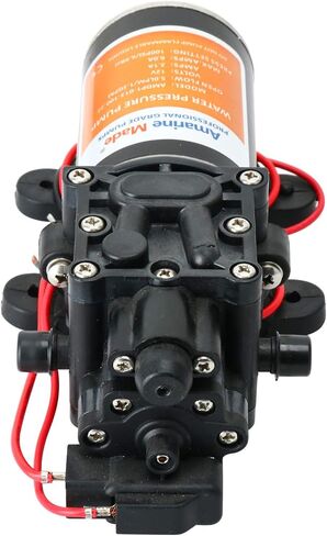 Amarine Made 12 فولت مضخة الحجاب الحاجز لضغط المياه ذاتية التحضير 1.3 GPM 100 PSI للقافلة/RV/القارب/البحرية in Saudi Arabia