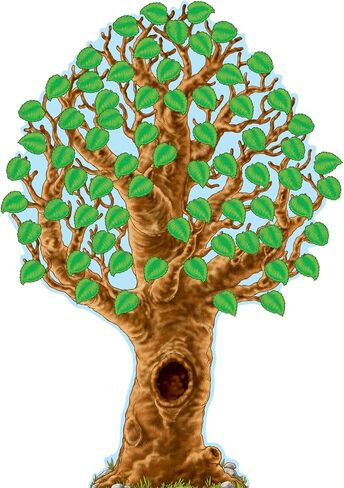 Carson Dellosa 77 pc Bulletin Board Tree Set, Tree Wall Decor With Leaf Cutouts for Daycare and Classroom Decor, Fall Bulletin Board Decorations, and Sunday School Decorations for Classroom in Saudi Arabia