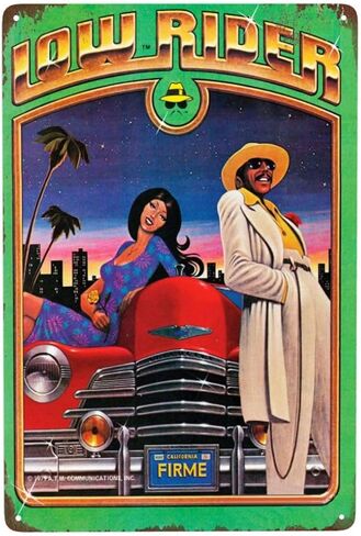 Lowrider Parking Only Metal Signs Vintage Wall Decor for Home Homies Bar Room Man Cave Garage Retro Tin Plaque 12"x8" Inch in Saudi Arabia