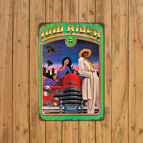 Lowrider Parking Only Metal Signs Vintage Wall Decor for Home Homies Bar Room Man Cave Garage Retro Tin Plaque 12"x8" Inch in Saudi Arabia