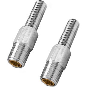 Marine Anti Siphon Valve Replacement for Boat Fuel Tank Pickup Tube to Prevents Fuel Theft and Fuel Spillage of Gas Tank Outboard, with 1/4" NPT, 3/8" Hose for Marine Fuel Tank Valve - Aluminum 2 PCS