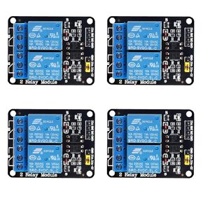 4pcs 5V Relay Module 2 Channel Relay Board with Optocoupler Low Level Trigger Expansion Board