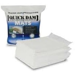 Quick Dam Drip Mats | WUBM-10 - Drip Mats for Spill and Leak Control - White - 10-Pack