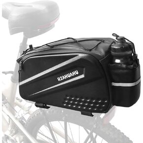 ZTZ Bike Rack Bag, Bike Rear Seat Cargo Bag, Bicycle Rear Rack Storage Luggage, Hard Shell Waterproof Comes with shoulder straps， Suitable for commuters and outdoor travel (10L)