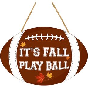 Fall Football Decor Football and Fall Y’all Hanging Sign Football Fall Wooden Door Sign Door Hanger Fall Wood Hanging Decoration Fall Decorative Sign for Home Autumn Harvest Thanksgiving Decor