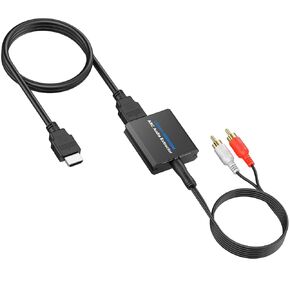 CAMWAY HDMI ARC Audio Converter,HDMI ARC to 3.5mm Audio Output, 192KHz HDMI ARC Audio Extractor, Built-in Audio Amplifier Chip(Not for“HDMI eARC"Interface)