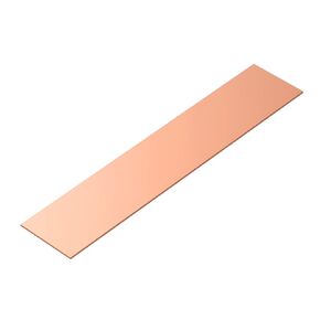 1PCS Copper Flat Bar Stock, Solid Copper Flat Bar Stock 1/8" T × 2" W × 10" L, Copper Flat Square Bar Copper Solid Metal Sheets for Crafts Electrical Repairs Electroplating