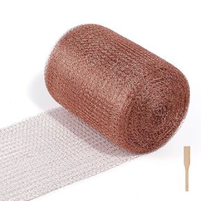 Copper Mesh, 5" x 32.8ft Pure Copper for Rustproofing, Rodent and Snail Control, Flexible and Stretchy as Filling Fabric