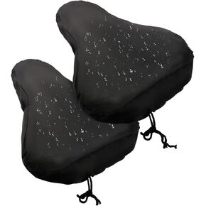 2 PCS Bike Seat Cover Waterproof Bike Saddle Cover Bicycle Seat Rain Cover with Drawstring Bike Cushion Seat Protector for Rainproof Dustproof