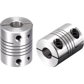 uxcell 2PCS Motor Shaft 8mm to 8mm Helical Beam Coupler Coupling 20mm Dia 25mm Length