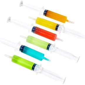 JOLLY PARTY 40 Pack Jelly Shot Syringes, 2 oz Jelly Shot Syringe With Caps, Reusable Plastic Syringe for Jelly Shot, Halloween Jelly Shot Syringes for Party, Christmas, Thanksgiving
