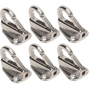 Marine Hardware Hook, Heavy Duty Boat Hook, 6Pcs Fender Hook Stainless Steel Heavy Duty Spring Buckle Type Fender Hanger for Home Marine Engineering