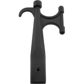 E-outstanding Black Nylon Boat Hook Floating Hook Rust-Resistant Boat Hook Replacement Attachment Replacement Boat Hook End for Mooring Yacht Boat Kayak