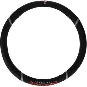 FANMATS 15629 Tampa Bay Buccaneers Embroidered Steering Wheel Cover