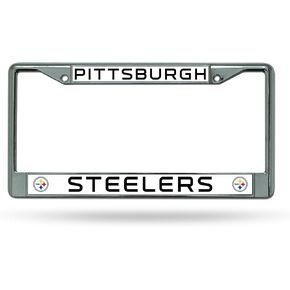 Rico Industries NFL Unisex-Adult Standard Chrome License Plate Frame