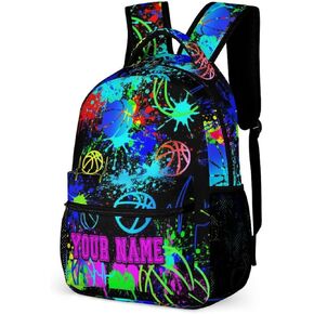 Basketball School Backpack for Kids Girls Boys, 16 Inch Cool Basketball Themed Bookbag, Personality School Backpack for Students Children, sustainable, Lightweight, Large Capacity