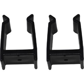 JSP Manufacturing Black Bimini Top Boat Pole Clips 1-1/4 inch for Pontoon Bimini Top Support Poles