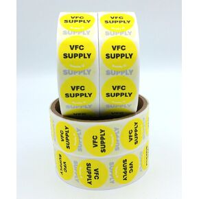 1.5" VFC Vaccine Supply Labels (200, 100/roll)