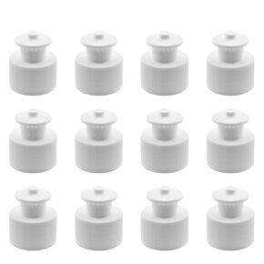12PCS White Push Pull Caps Bottle Caps Water Push Pull Lids for Water Bottles