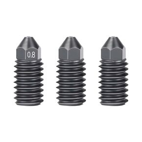 IdeaFormer 3Pcs 0.4mm Hardened Steel Nozzles for Bambu Lab A1/A1 Mini, A1 Extruder Hotend Replacement Nozzle for Bambu Labs A1 A1 Mini 3D Printers