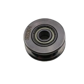 25x10mm Rail Guide Bearings 304 Stainless Steel U Lift Straight Rollers Suitable for Motors Toys Models Power Tools