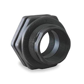 Banjo Poly Bulkhead Tank Fitting 3" NPT & 4-1/2" OD Double Threaded w/Gasket Farmer Bob's Parts TF300
