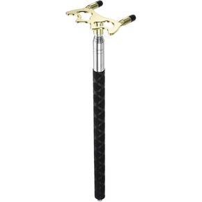 Retractable Billiards Cue Stick Bridge with Removable Brass Bridge Head - EVA Handle Billiards Table Accessory, Apply to Party/Club/Home