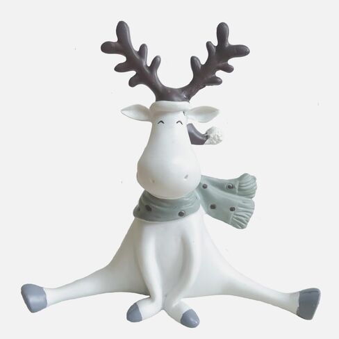 Deer Figurines Home Decor Collectible Deer Statues Figurines Home Office Decoration (Yoga Posture Prayer) in Kuwait