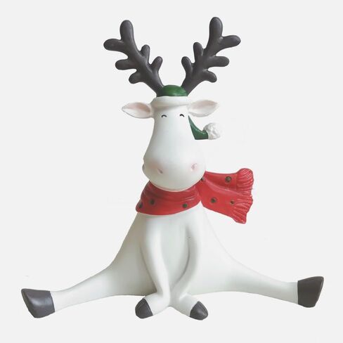 Deer Figurines Home Decor Collectible Deer Statues Figurines Home Office Decoration (Yoga Posture Prayer) in Kuwait