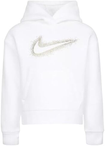 هودي صوف للفتيات الصغيرات من Nike (AS1، رقمي، رقمي_5، عادي، أبيض) in Saudi Arabia