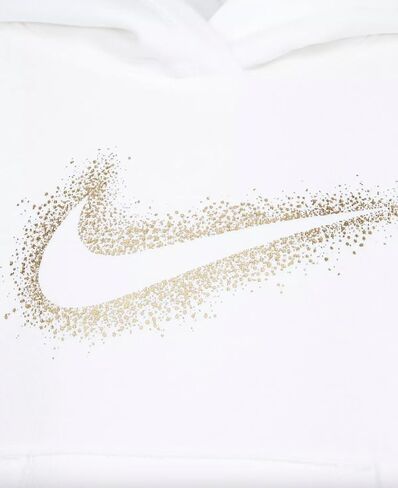 هودي صوف للفتيات الصغيرات من Nike (AS1، رقمي، رقمي_5، عادي، أبيض) in Saudi Arabia