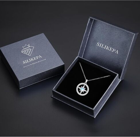 Star Necklace for Women Girls 925 Sterling Silver Star Moonstone Pendant Necklace Infinity/Round Spin Star Necklace Star Jewelry Gifts for Women Girls in Saudi Arabia