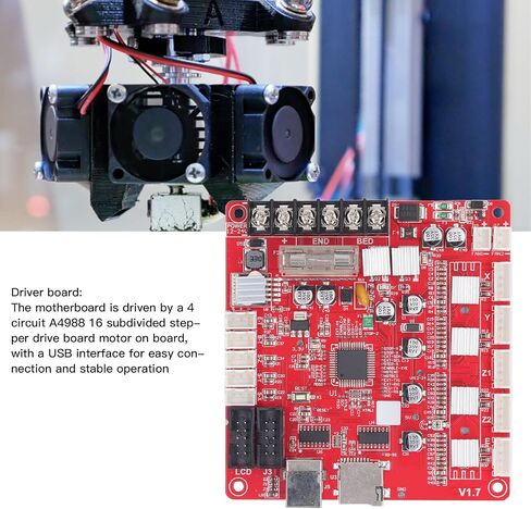 A8 Plus 3D Printer Motherboard, Good Heat Dissipation, Integrated Main Board with USB Interface,and 12864 LCD Control Boards in Saudi Arabia