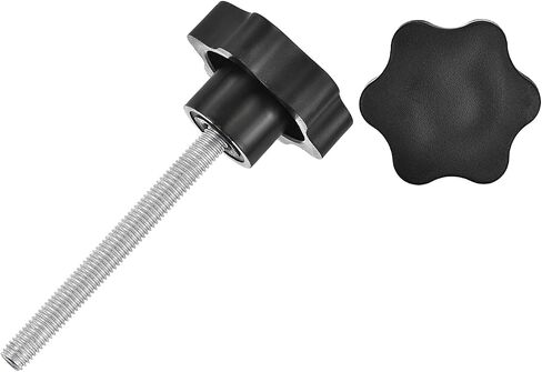 uxcell قطعتان من مقابض النجوم، M6x30mm مقابض براغي بلاستيكية على شكل سداسي الشكل، مقبض لولبي على شكل نجمة لشد اليد لاستبدال قاعدة المظلة الآلية in Saudi Arabia