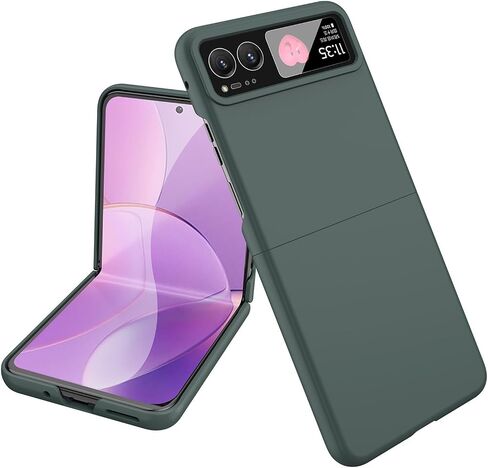 for Motorola Razr 2023 Case with Clip, [Not fit Razr Plus 2023] Motorola Razr 2023 Phone Case & Hard Shell Cover with Belt Hip Holster Rotating Clip for Motorola Razr 2023 Black in Saudi Arabia