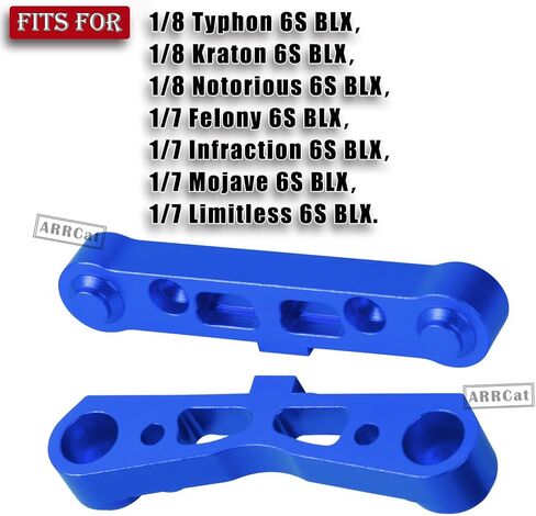 Aluminum Rear Lower Arm Suspension Mount Set Upgrades Part for Arrma 6S 1/8 Typhon Kraton Notorious 6S,Felony Infraction V2 Limitless Mojave Tailon 6S BLX, RC Hops Up RC Upgrades Part,Red in Saudi Arabia